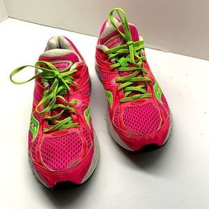 Saucony women’s running shoe size 10.5 pink & neon